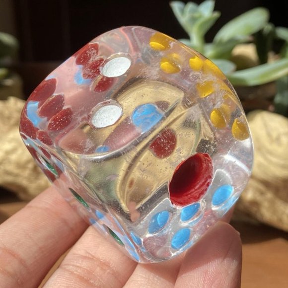 Clear Quarts Dice - Picture 2 of 2